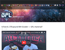 Tablet Screenshot of galacticfootballleague.com